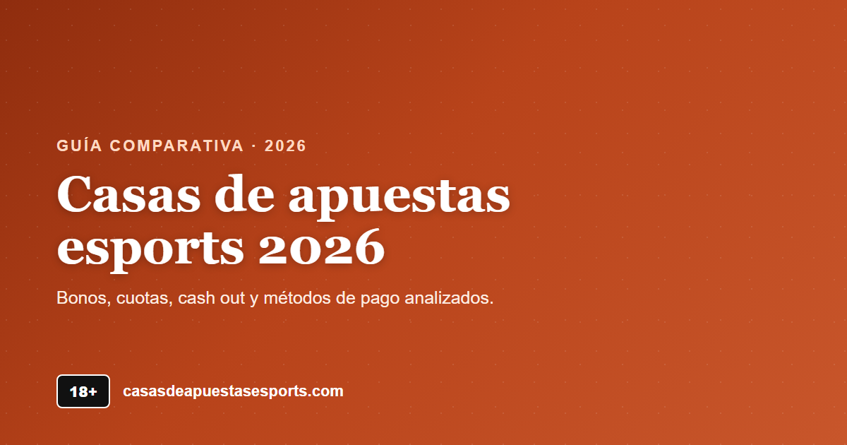 Casas de apuestas esports